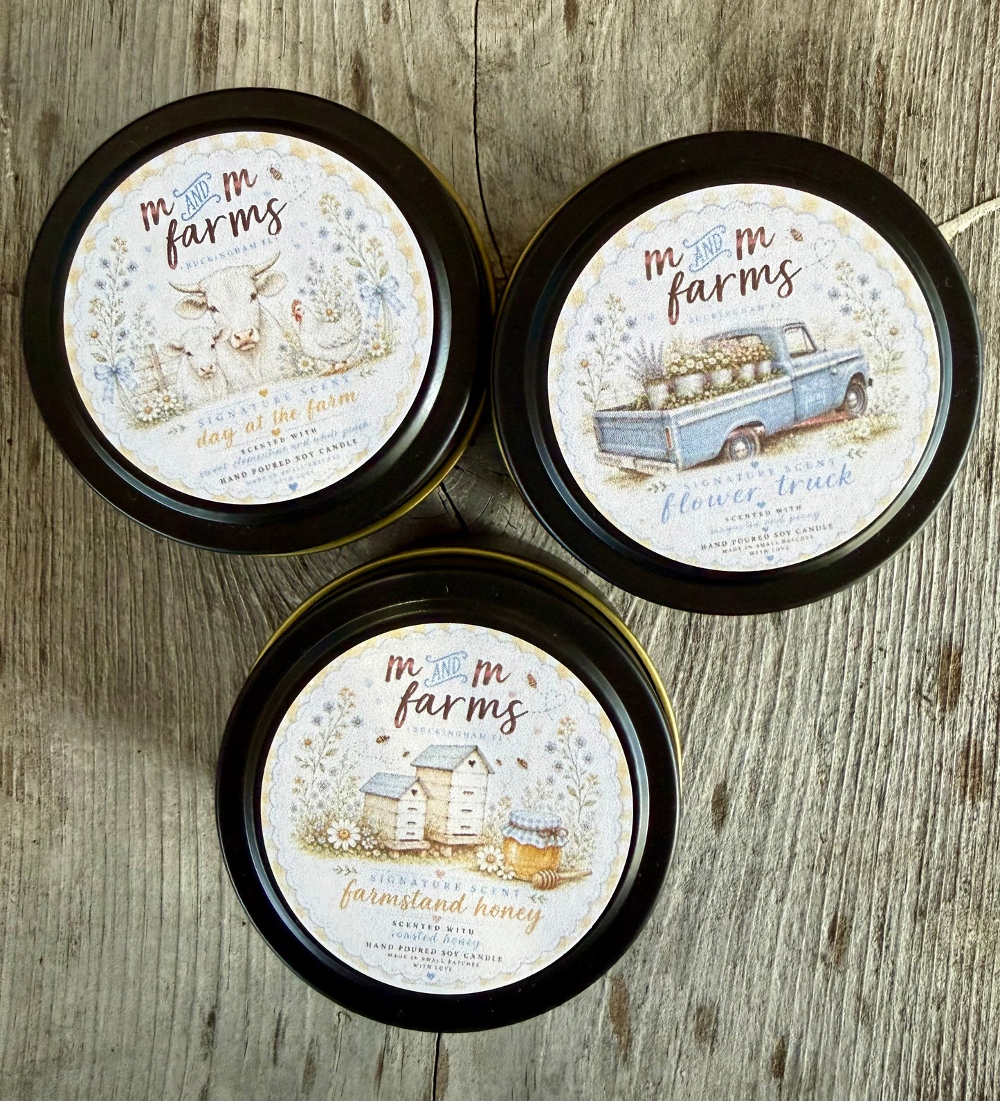 Handpoured Soy Candles 4oz.
