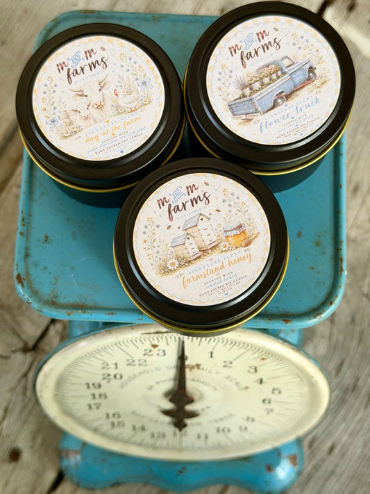 Handpoured Soy Candles 4oz.