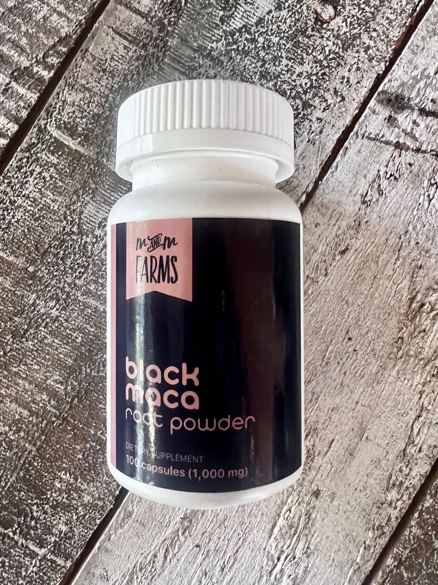 Premium 100% Pure Black Maca Root Powder 1500 mg | 90 Vegan Capsules