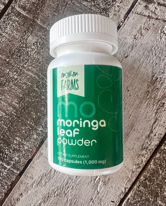 Pure Premium Moringa Leaf Powder Capsules x 90 (500mg/capsule)