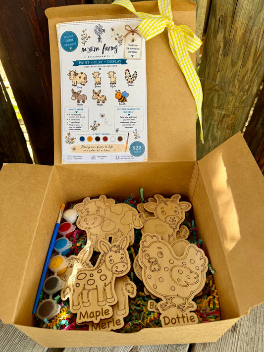 Farm Friends Paint & Play Magnet Box