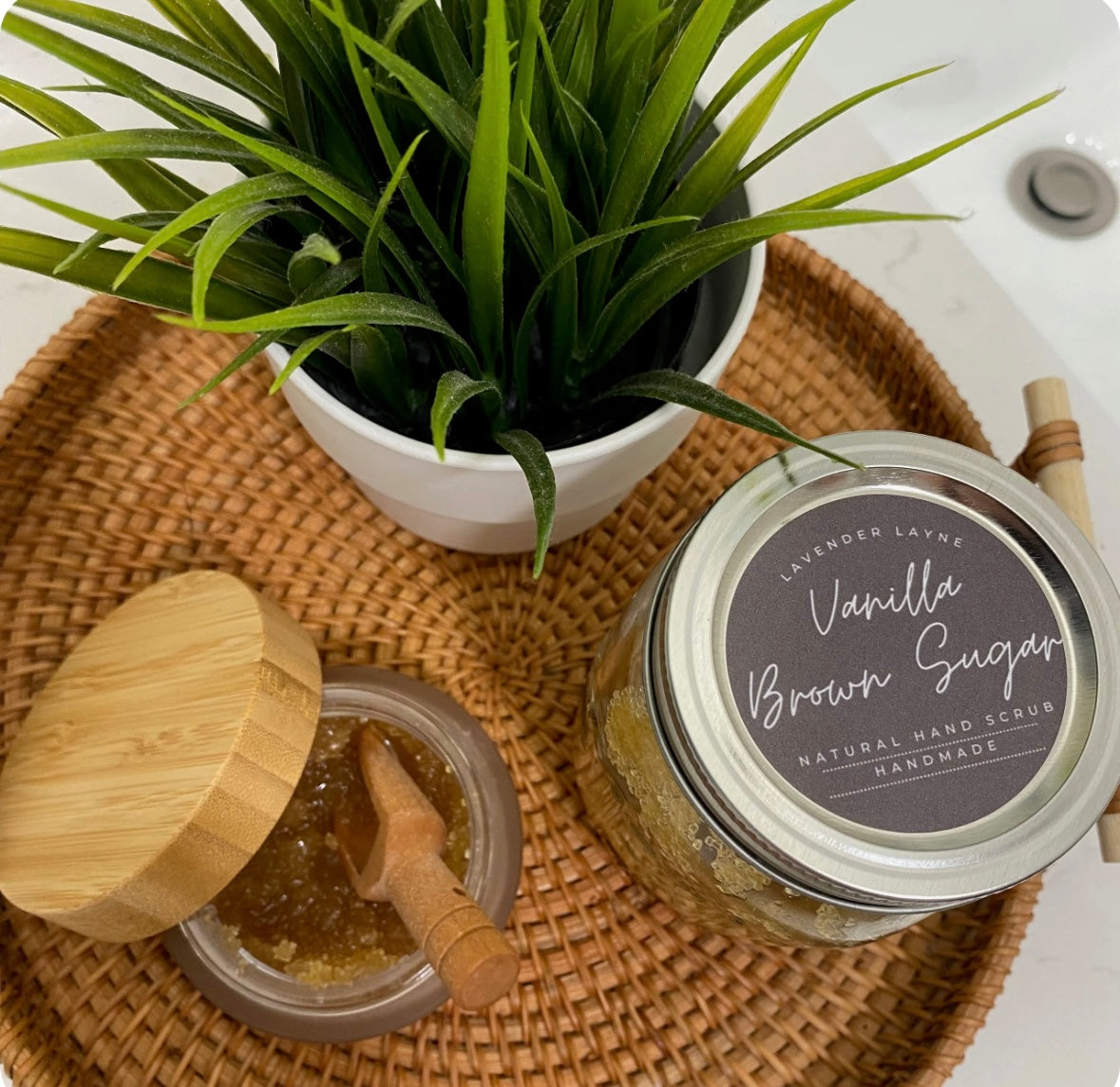 Vanilla + Brown Sugar Hand Scrub