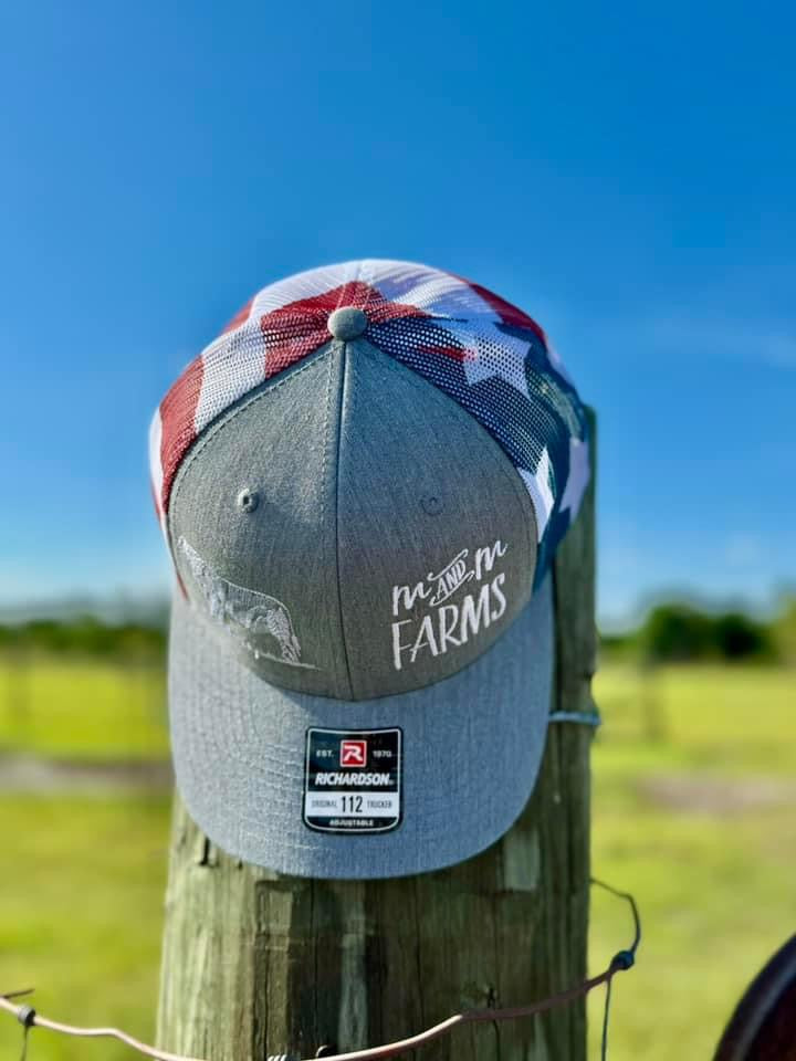 M&M Farms Embroidered Richardson Hat