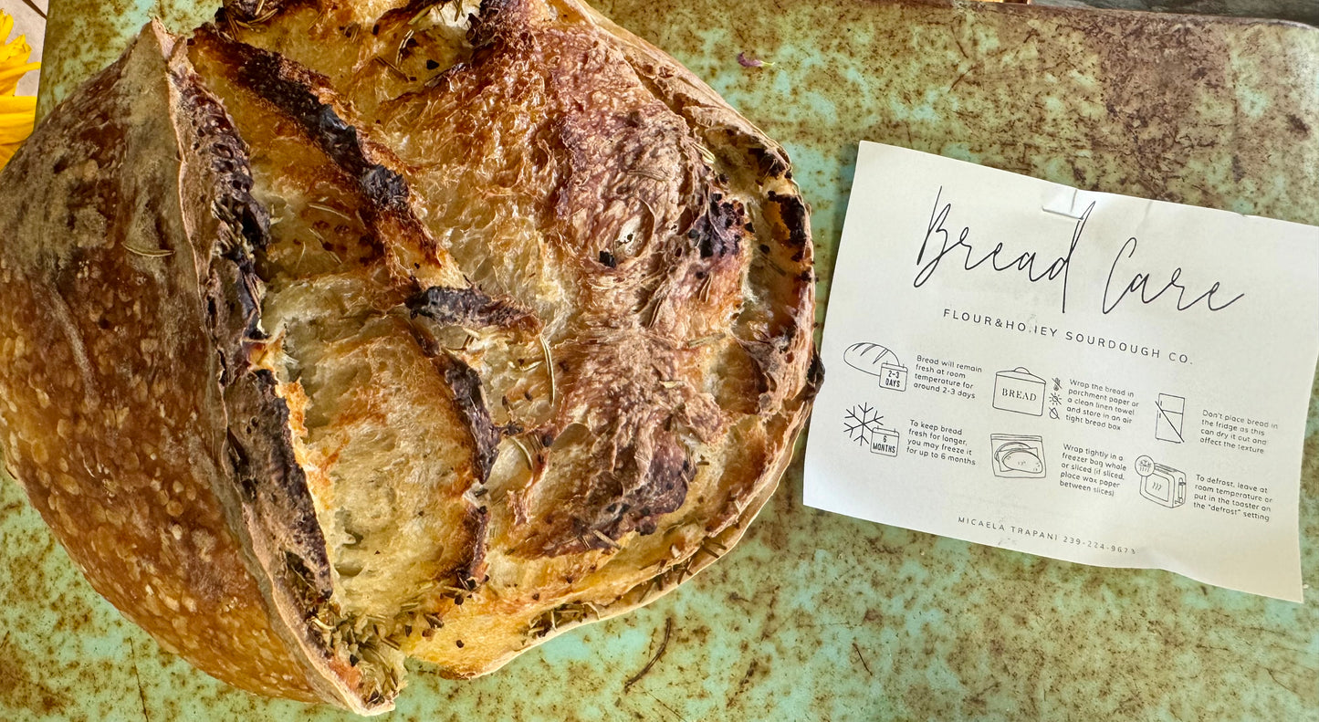 Hand Painted Homemade Sourdough