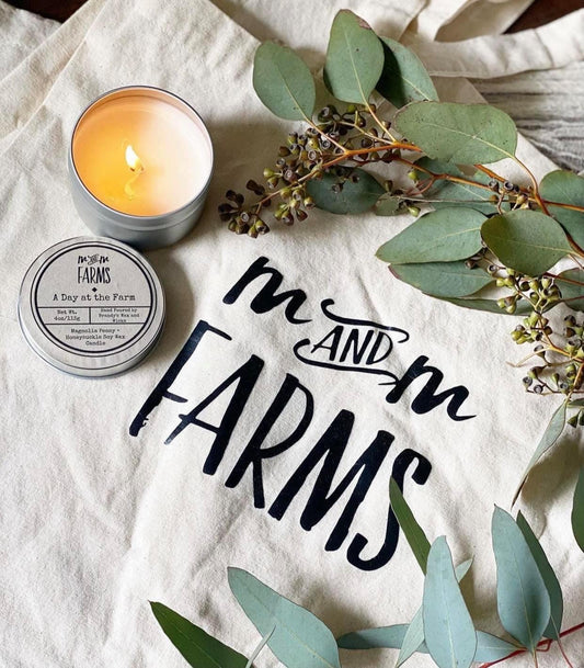 "Day at the Farm" Signature Scented Soy Candle 8oz. Tin
